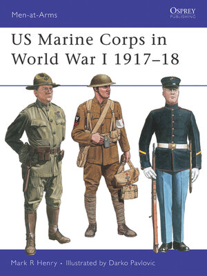 cover image of US Marine Corps in World War I 1917&#8211;18